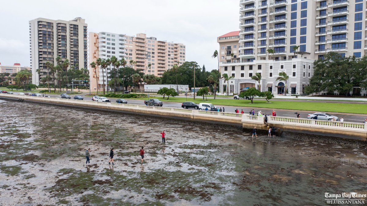 Some HurricaneIan Drone aerials of the scene out on Bayshore