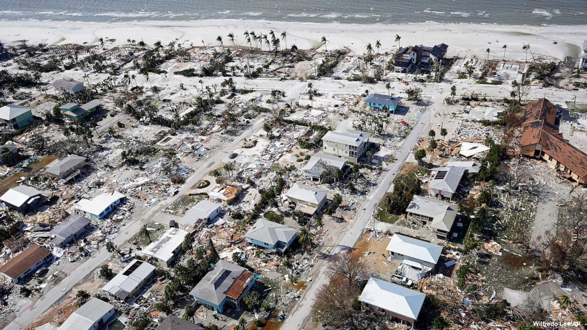 Images show destruction and devastation in Ft. Myers, Florida, after Hurricane Ian ripped through the region.    