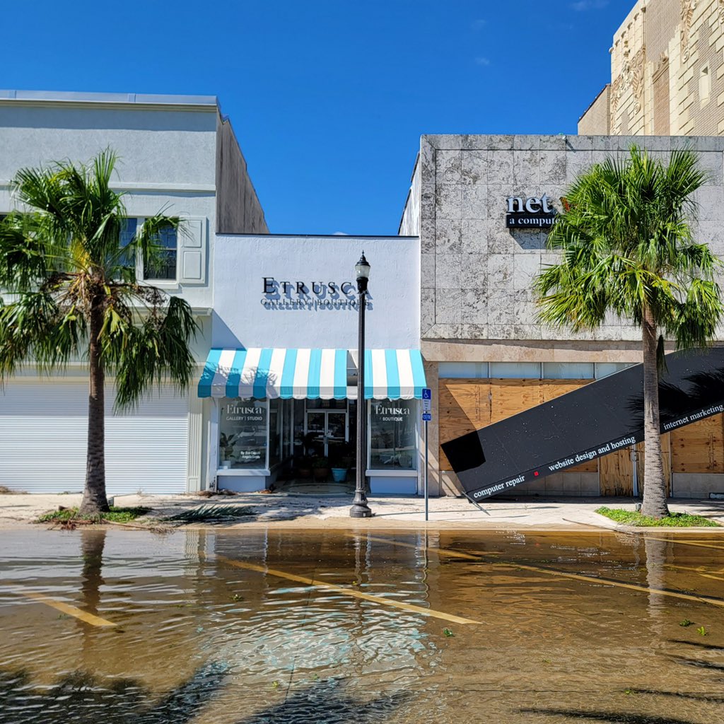 A business owner in Downtown Daytona Beach just sent me these pictures. She says Beach Street smells like gasoline and the back of her shop is flooded