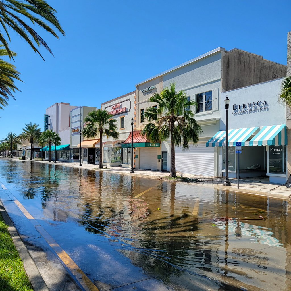 A business owner in Downtown Daytona Beach just sent me these pictures. She says Beach Street smells like gasoline and the back of her shop is flooded