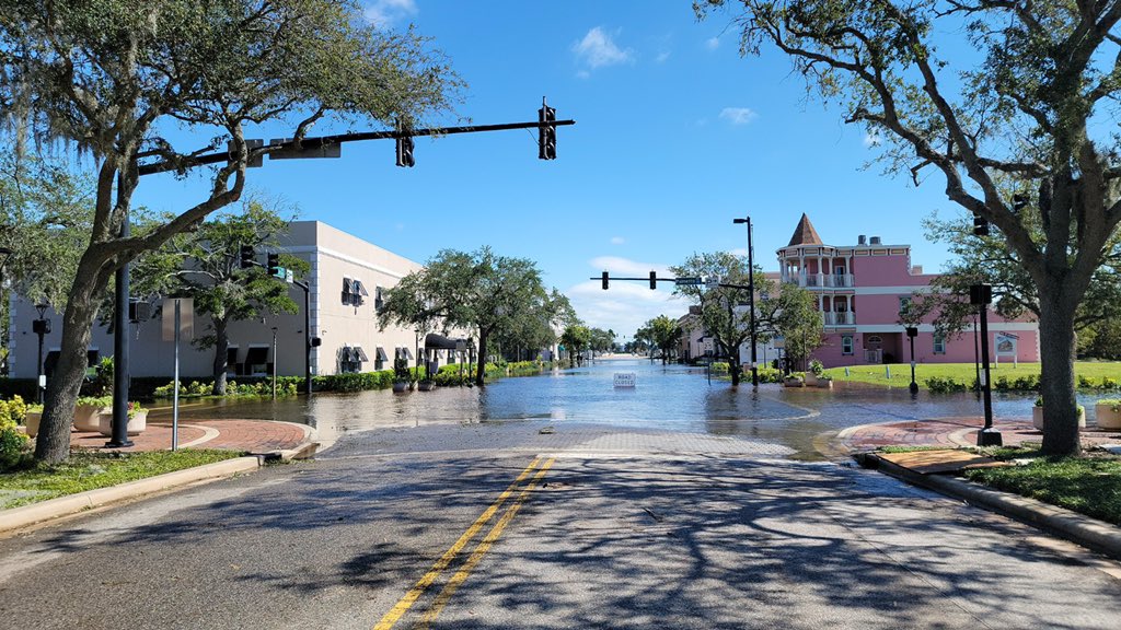 A business owner in Downtown Daytona Beach just sent me these pictures. She says Beach Street smells like gasoline and the back of her shop is flooded