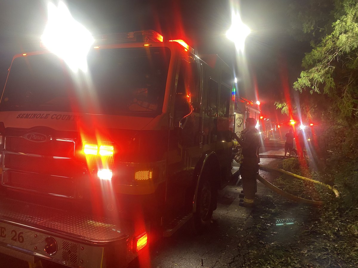 Firefighters say a 72yo woman died in the fire. A 66yo woman and a 14yo made it out. First fatal fire in Seminole County, this year. Investigators are on-scene