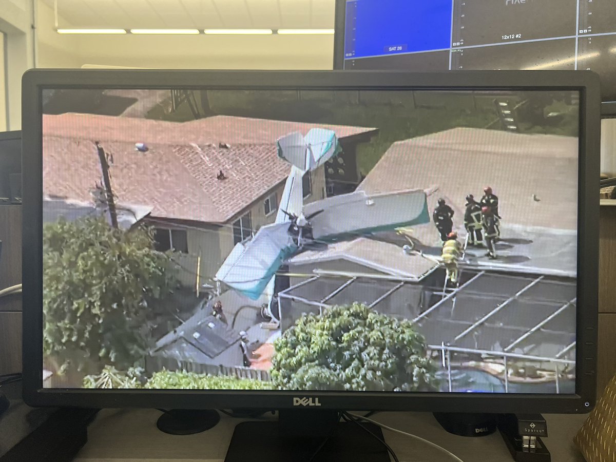 A small plane crashes into a home in Miramar, very close to the North Perry Airport.