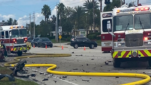 3 people killed in crash involving a Tesla and minivan in Martin County; Federal Highway at Baker Road to be blocked for hours