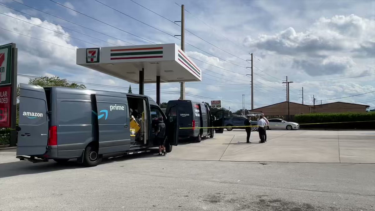 BCSO investigating shooting, possible stolen Amazon van on Clearlake Rd in Cocoa. Van ended up at 7-11 near Rosetine St.