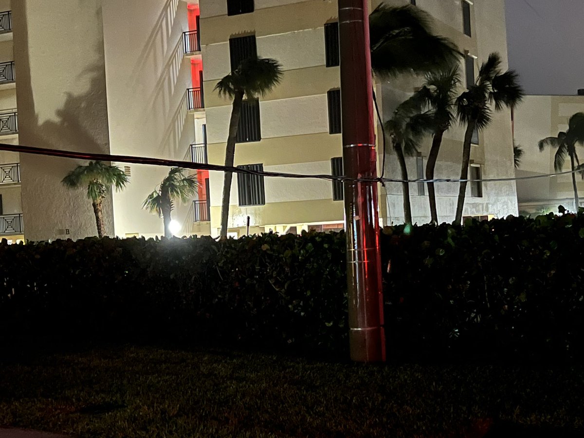 Power lines down to eye level on Indian Lilac Road in Vero Beach 