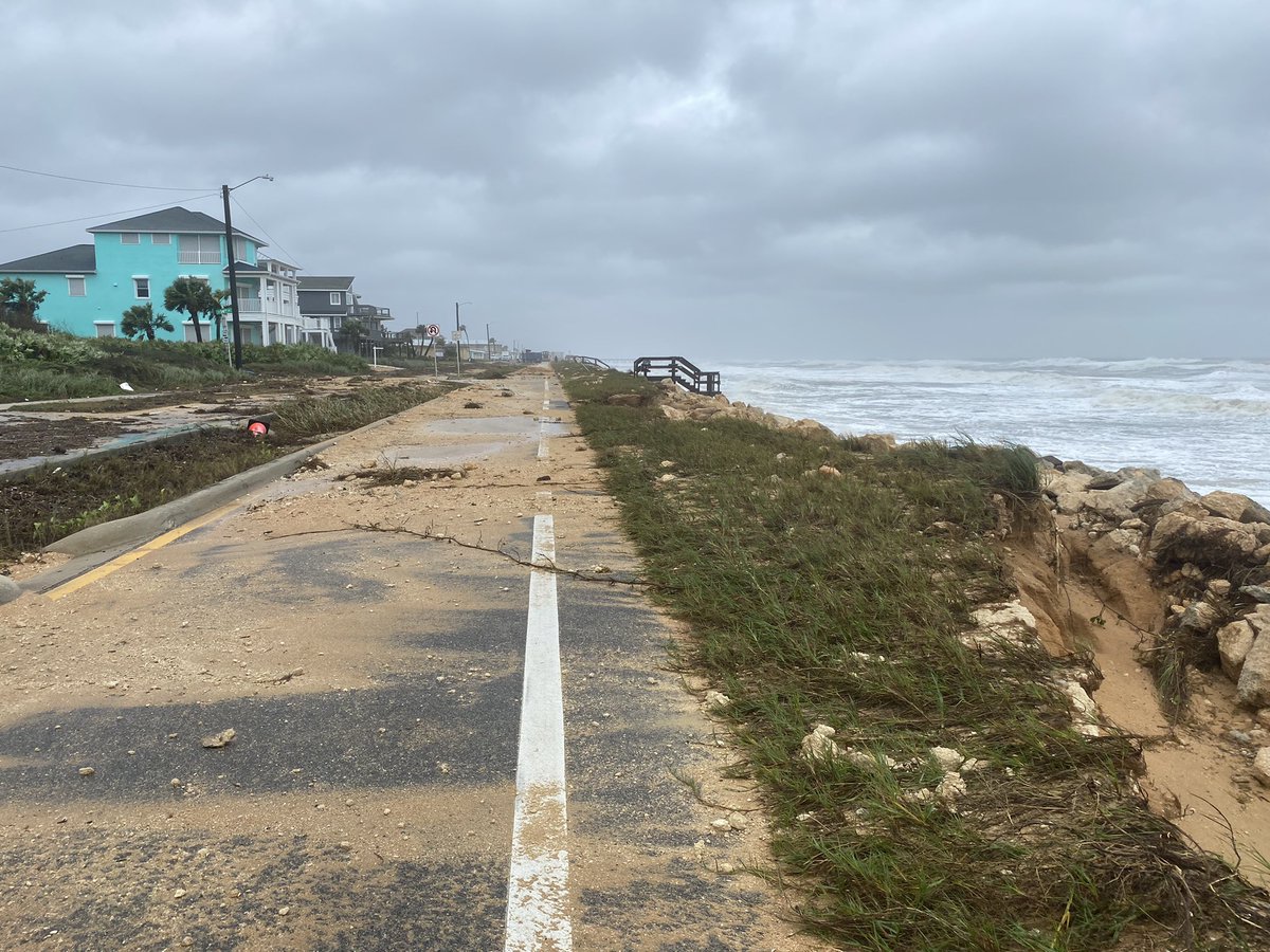 This is A1A in Flagler Beach. Stunning images right now.  