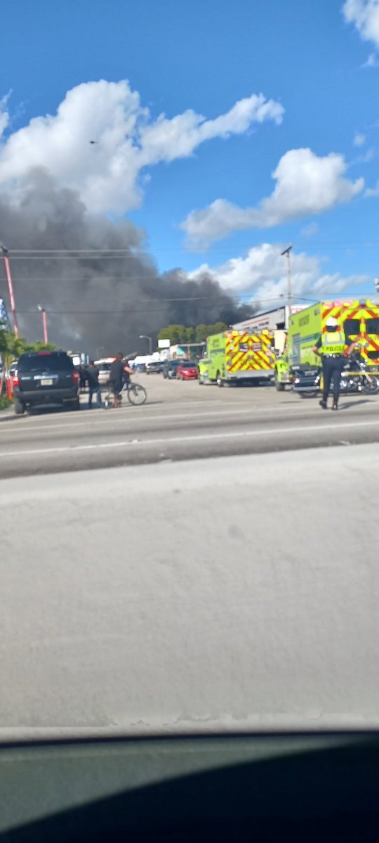 Warehouse Fire in Hialeah E 10th Ave  and E 49th Street