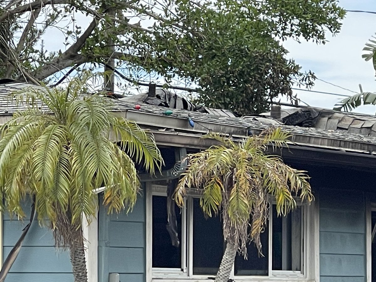 Early morning fire guts home on Magnolia Ave in Melbourne Beach. Two people inside ok, two dogs ok, two dogs didn't make it. Cause being investigated by State Fire Marshal. 