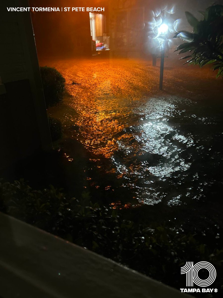 ST. PETE BEACH FLOODING: Vincent Tormenia sent us these photos that show what he says is two feet of flooding in his front yard.