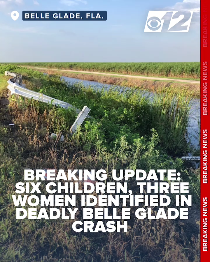 Six children, three women identified in deadly Belle Glade crash