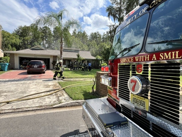 5 people were displaced and being put in touch with Red Cross, no transports reported. Traffic on S. Lake Orlando Pkwy is affected. HouseFire Firefighters extinguished a housefire on the 3900 block of S Lake Orlando Pkwy. 