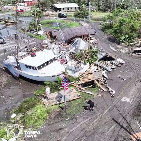 Keaton Beach is a coastal neighborhood in Florida's Big Bend region. Officials there say 90 percent of homes in the area are gone.