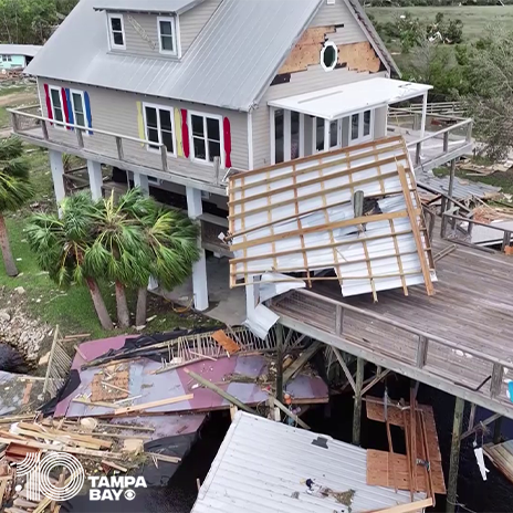 Keaton Beach is a coastal neighborhood in Florida's Big Bend region. Officials there say 90 percent of homes in the area are gone.