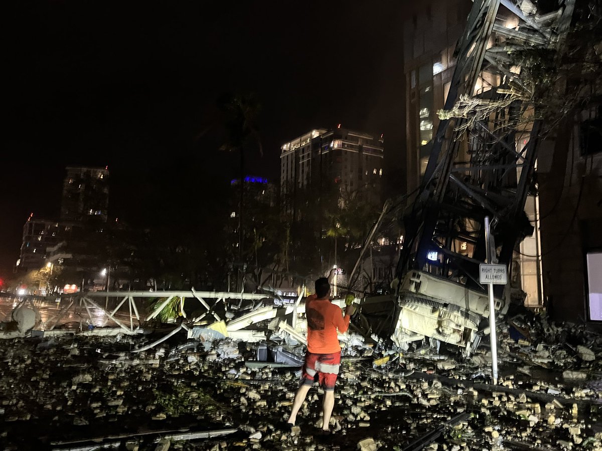 The crane that came down at St Pete’s. Came down and obliterated the corner of the adjacent building