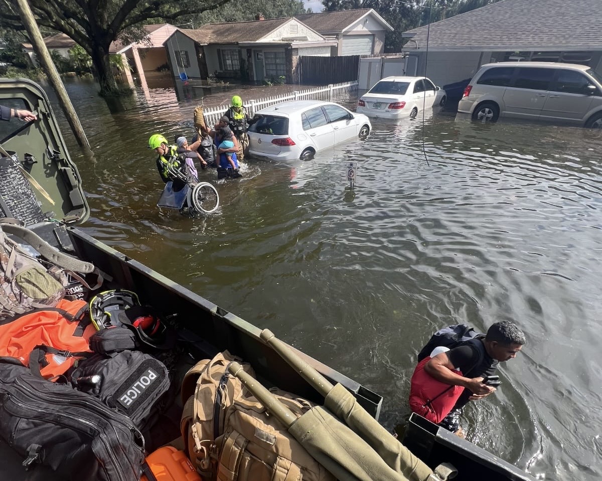 The storm has passed, but our work continues. Officers and @cityoftampa teams are focused on rescue, recovery, and restoration. 