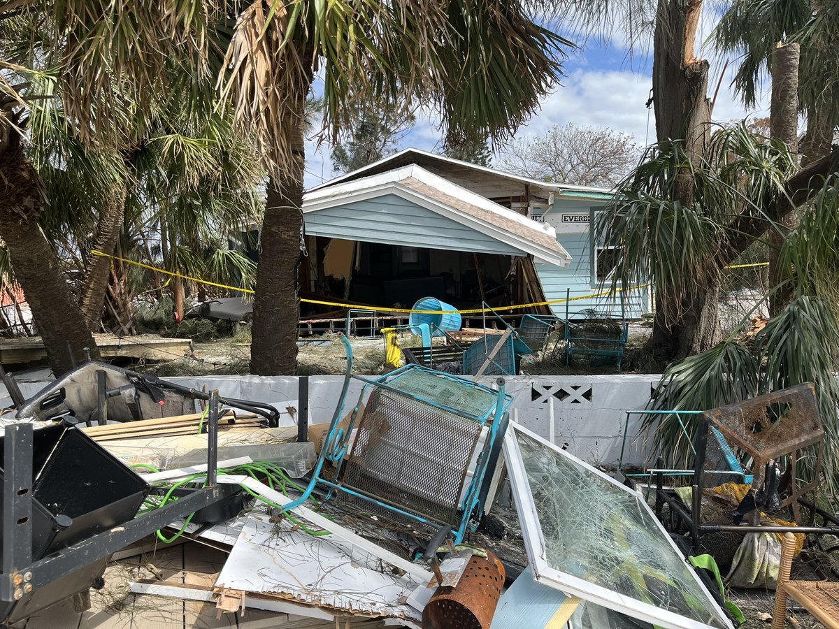 St. Pete Beach after one two punch from Helene and Milton  Neighbors say Helene did most of this damage