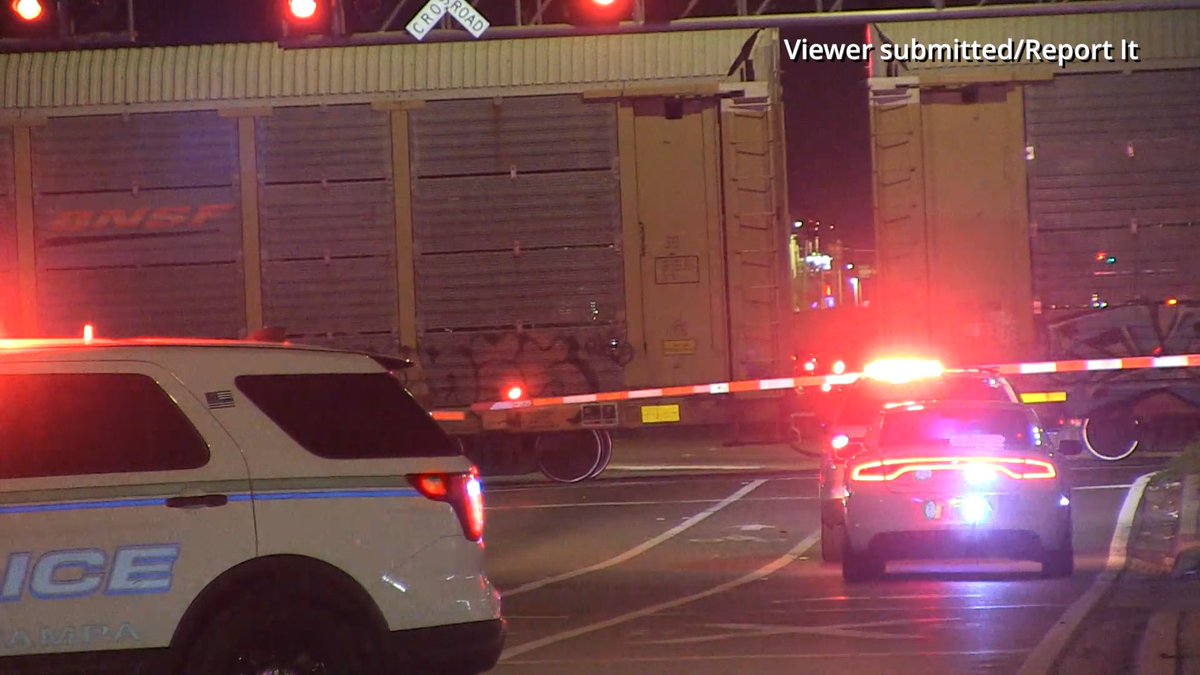 Person hit by train near North Florida Avenue in Tampa