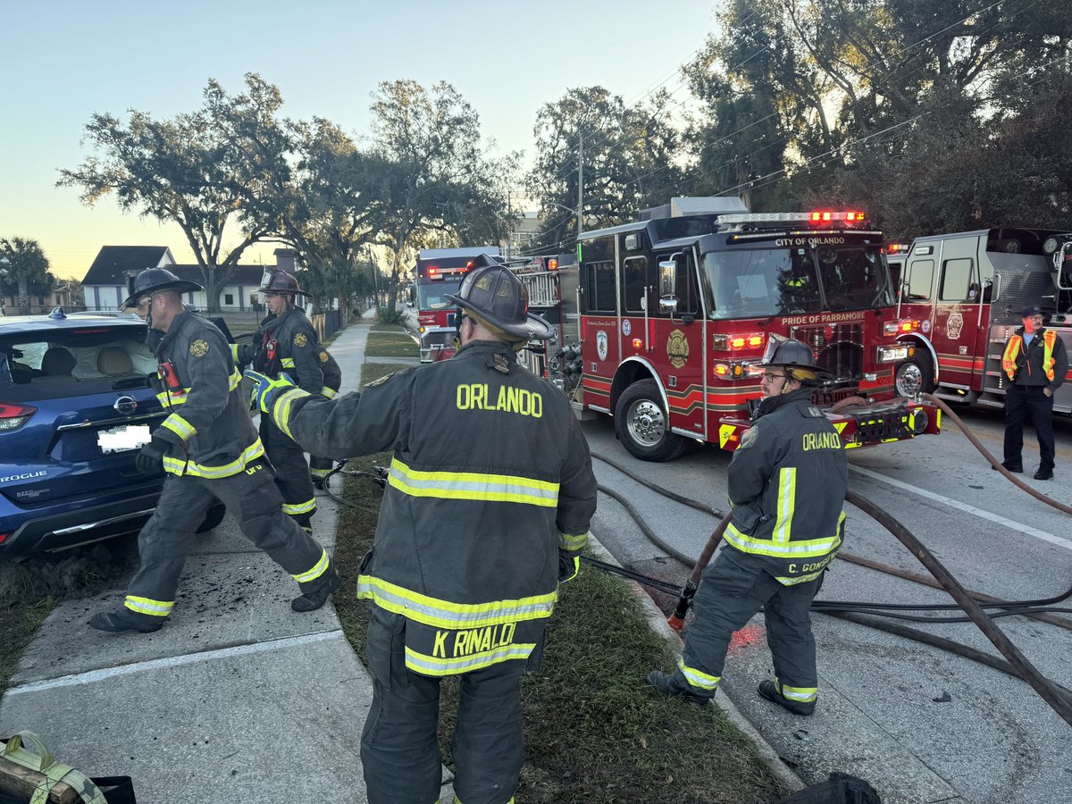 Firefighters responded to a vehicle accident involving an entrapment on S Dollins Ave & W Church St. One patient was safely extricated from the vehicle, and a total of three patients were transported to ORMC for non-life threatening injuries