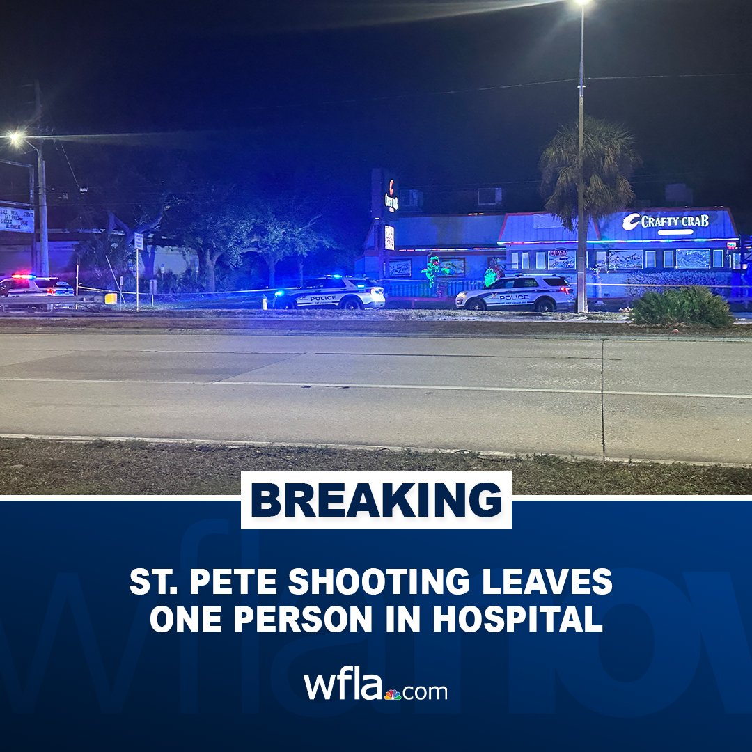 A shooting in St. Petersburg has left one person in the hospital