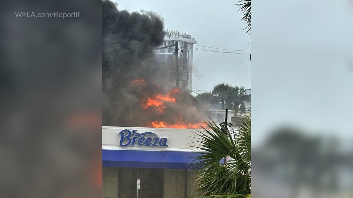 2-alarm fire shuts down traffic to St. Armands Circle in Sarasota