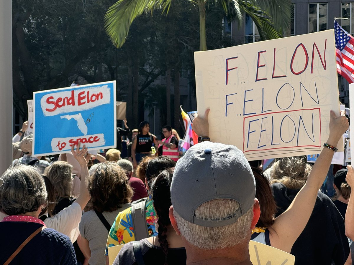 Hundreds of people have gathered outside Orlando’s City Hall for a Not My President’s Day Rally to protest the second Trump administration as part of the 50501 movement