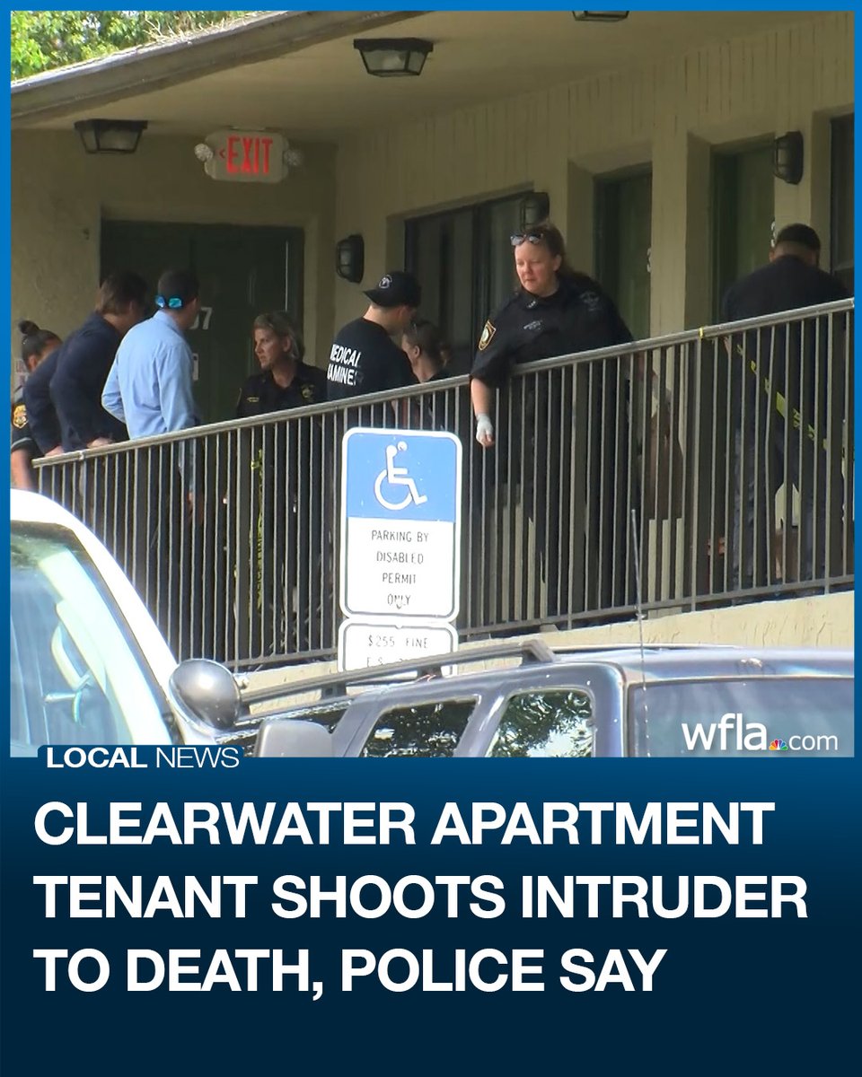 A tenant at a Clearwater apartment complex shot and killed an intruder over the weekend, police said