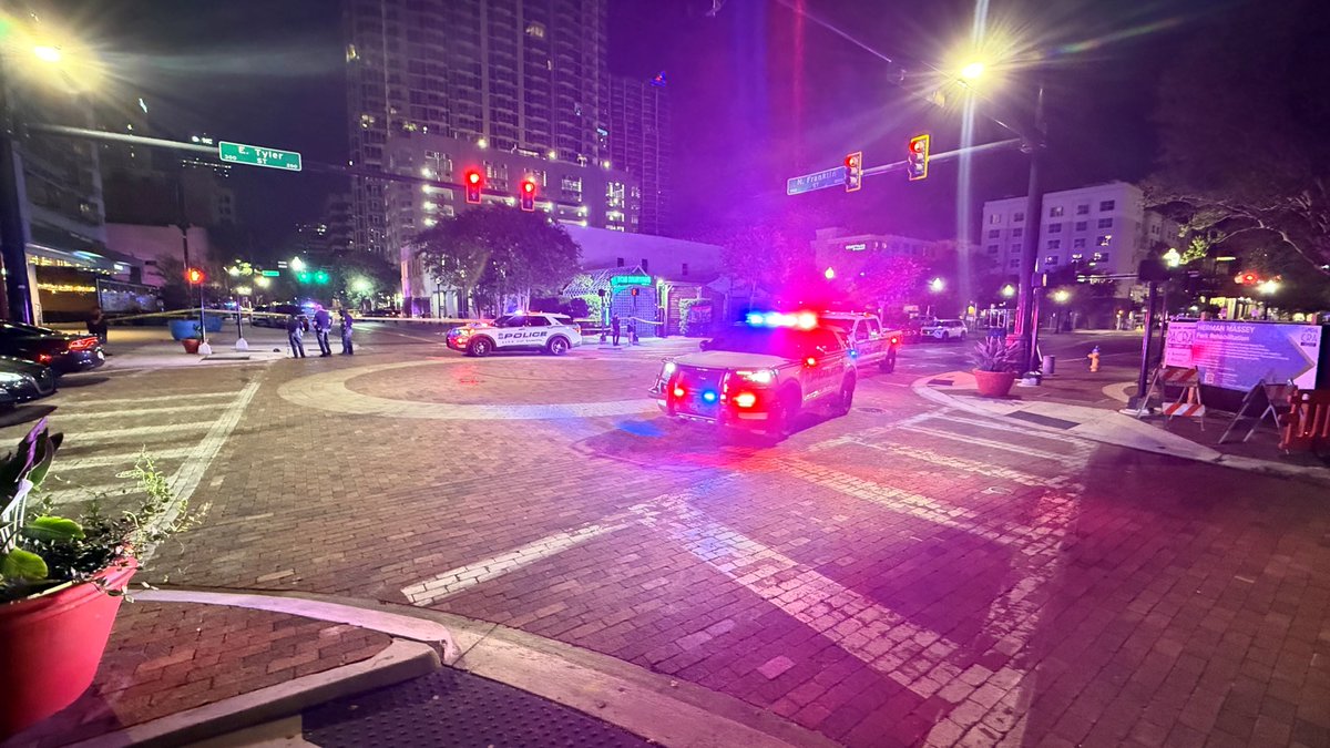 One person was injured after a shooting in Downtown Tampa