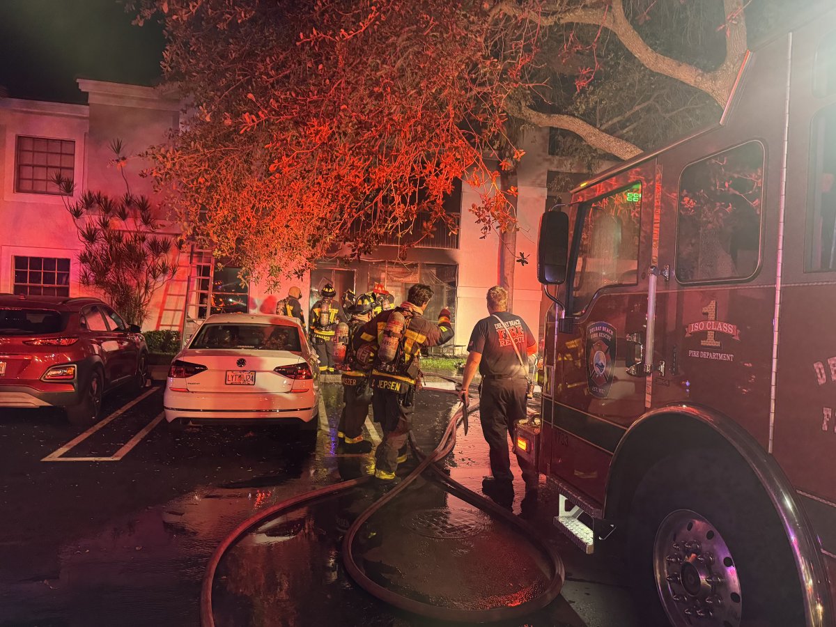 DBFR responded to an apartment fire at 2235 Spring Harbor Dr. The fire was confined to one unit. One person was transported to the hospital with non-life-threatening injuries. 7 people from two apartments are displaced. The cause is under investigation