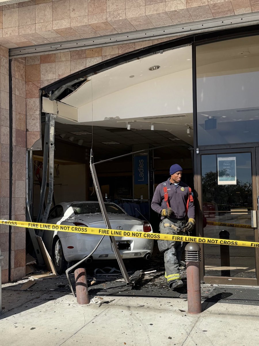 Crews responded to a car vs building just before 1pm on the 3400 block of E Colonial Dr. Driver was out of vehicle prior to crews arrival. Patient had minor injuries and refused medical transport. Crews contd to monitor the patient while on scene