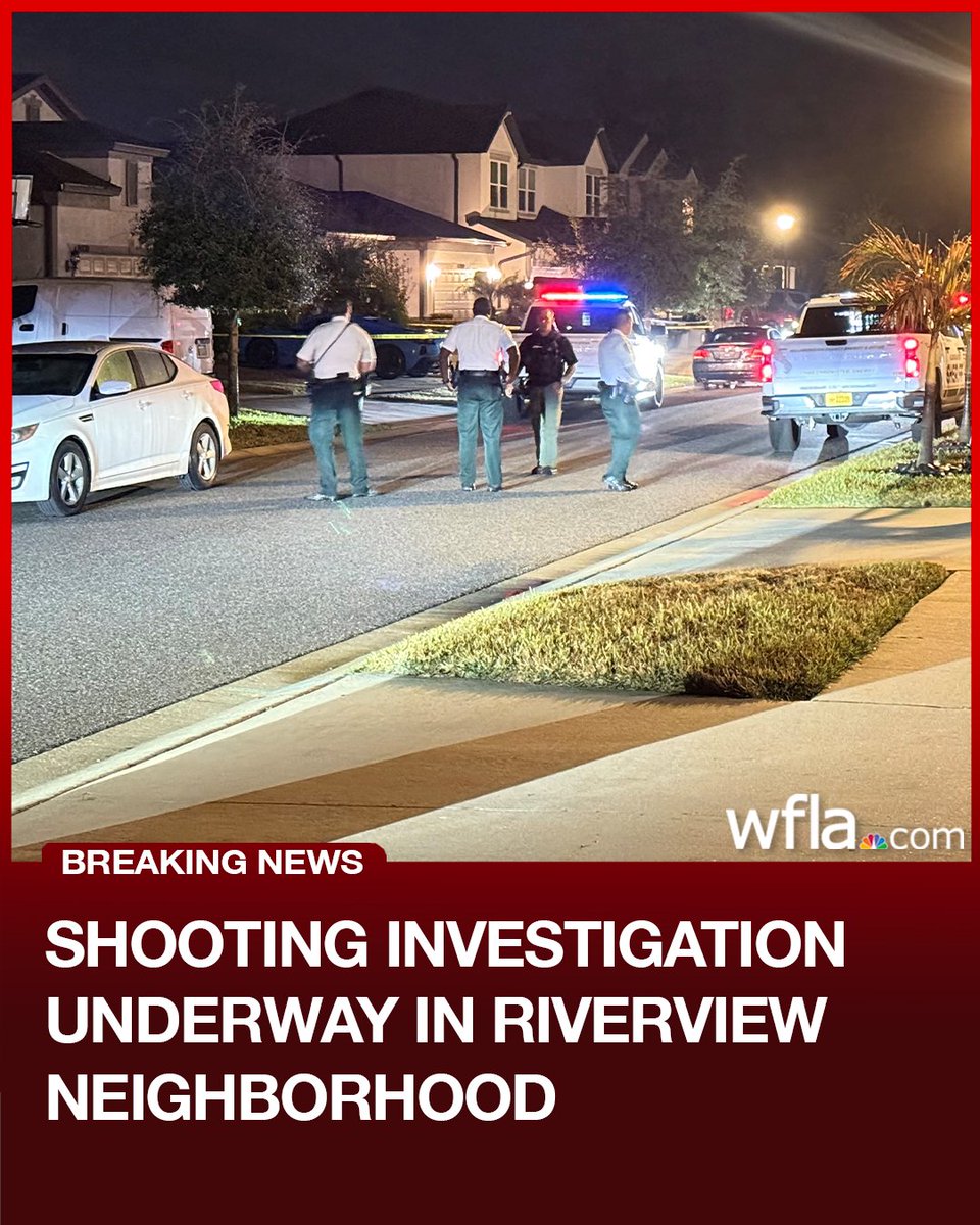 A shooting investigation is underway in a Riverview neighborhood early Monday morning