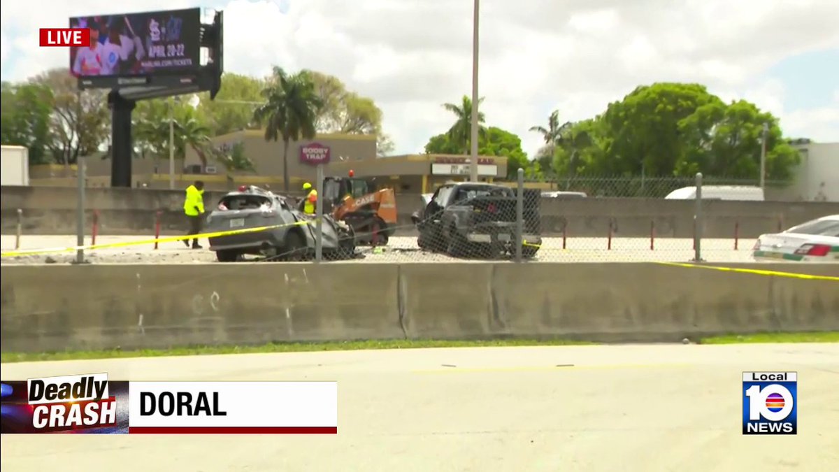 A driver died Friday morning after a crash in northwest Miami-Dade sent a pickup truck over a barrier wall, onto the southbound lanes of the Palmetto Expressway, and now detectives believe the victim’s death was an act of suicide, authorities said