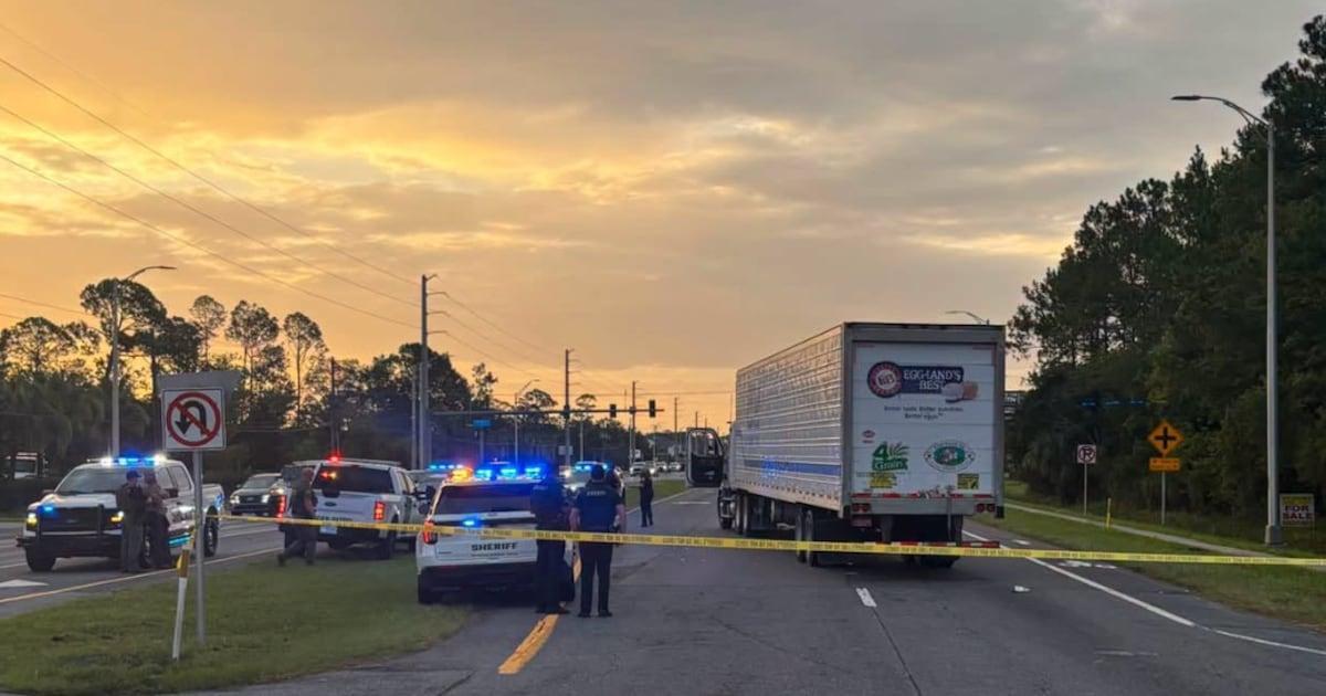 FHP: Person running from ICE 'encounter' dies after being hit by semi on SR 16 in St. Augustine