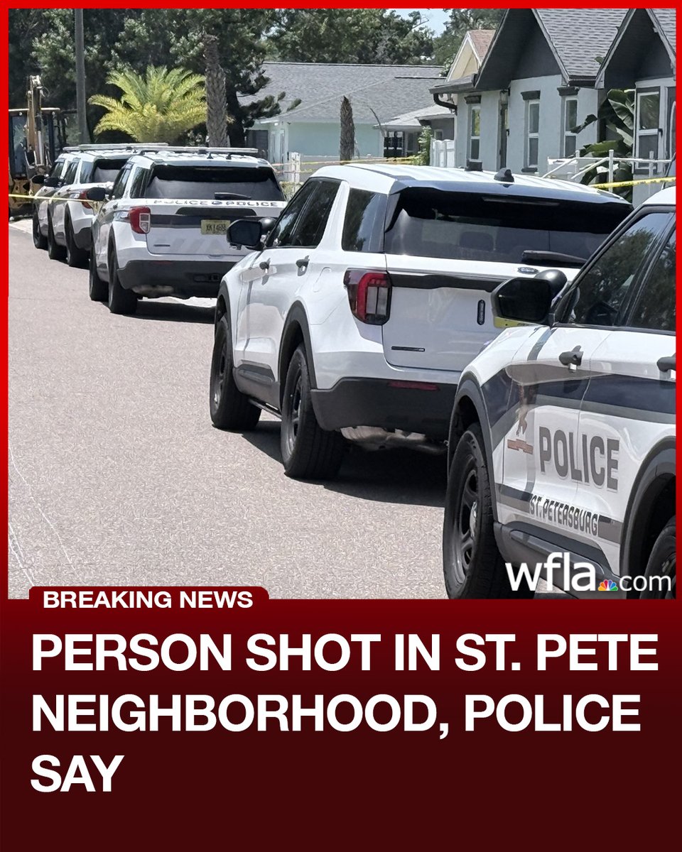 The St. Petersburg Police Department responded to a shooting in a neighborhood Wednesday
