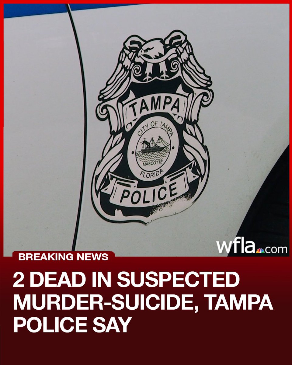 Tampa police are investigating a suspected murder-suicide. Officers responded to reports of a shooting in the 3500 block of North 15th Street and found an adult woman in her mid-20s and an adult man in his mid-50s suffering from gunshot wounds