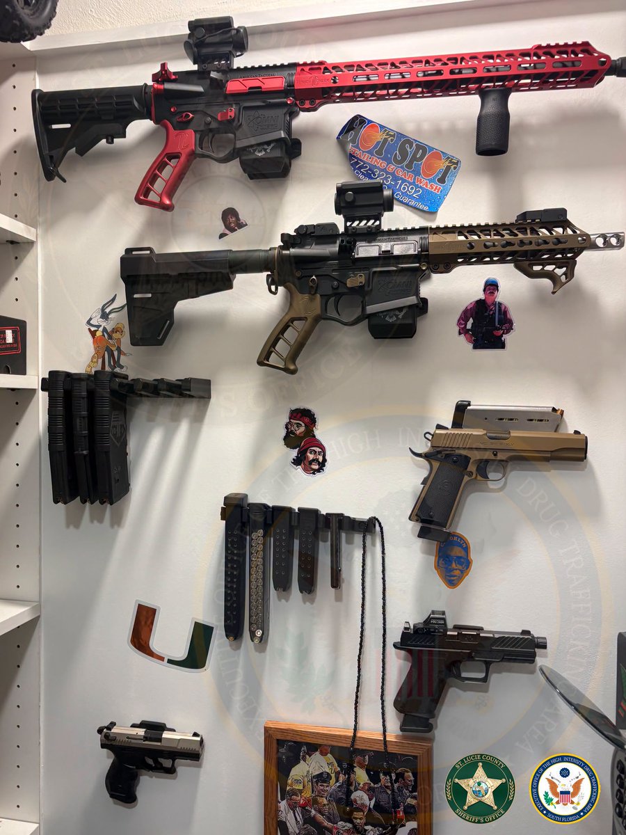 A narcotics investigation led to the arrest of a convicted felon after detectives say they found 33 pounds of marijuana, more than $150,000 in cash, and multiple firearms at a Fort Pierce home