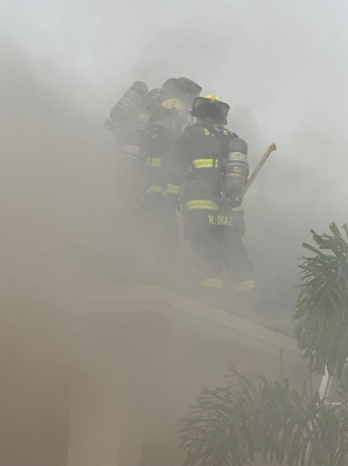 HOUSE FIRE   St. Lucie firefighters extinguish blaze in attic of new, unoccupied home
