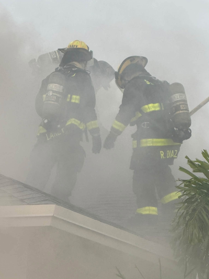 HOUSE FIRE   St. Lucie firefighters extinguish blaze in attic of new, unoccupied home
