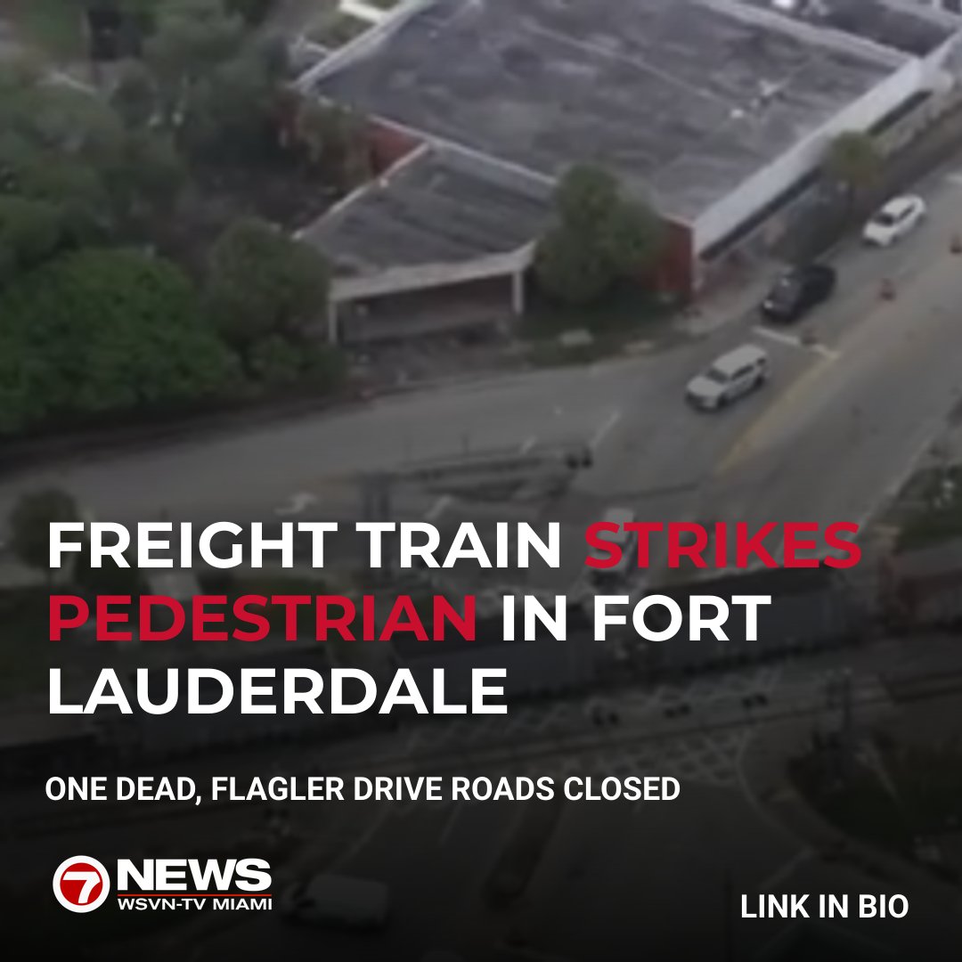 Officials are investigating after a freight train struck and killed a pedestrian Friday morning near Northeast Seventh Street and North Flagler Drive in Fort Lauderdale
