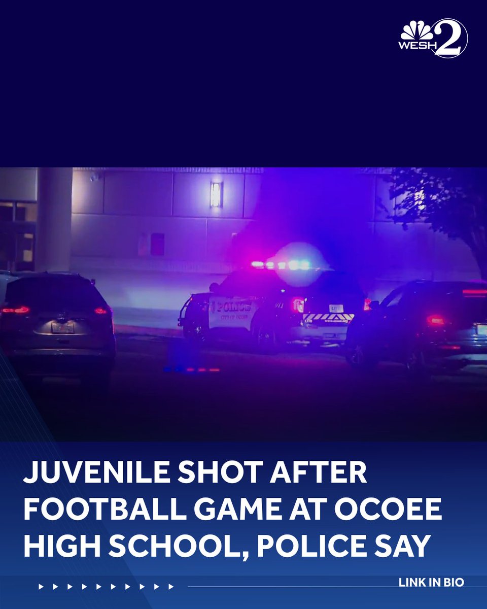 Juvenile shot after football game at Ocoee High School, police say