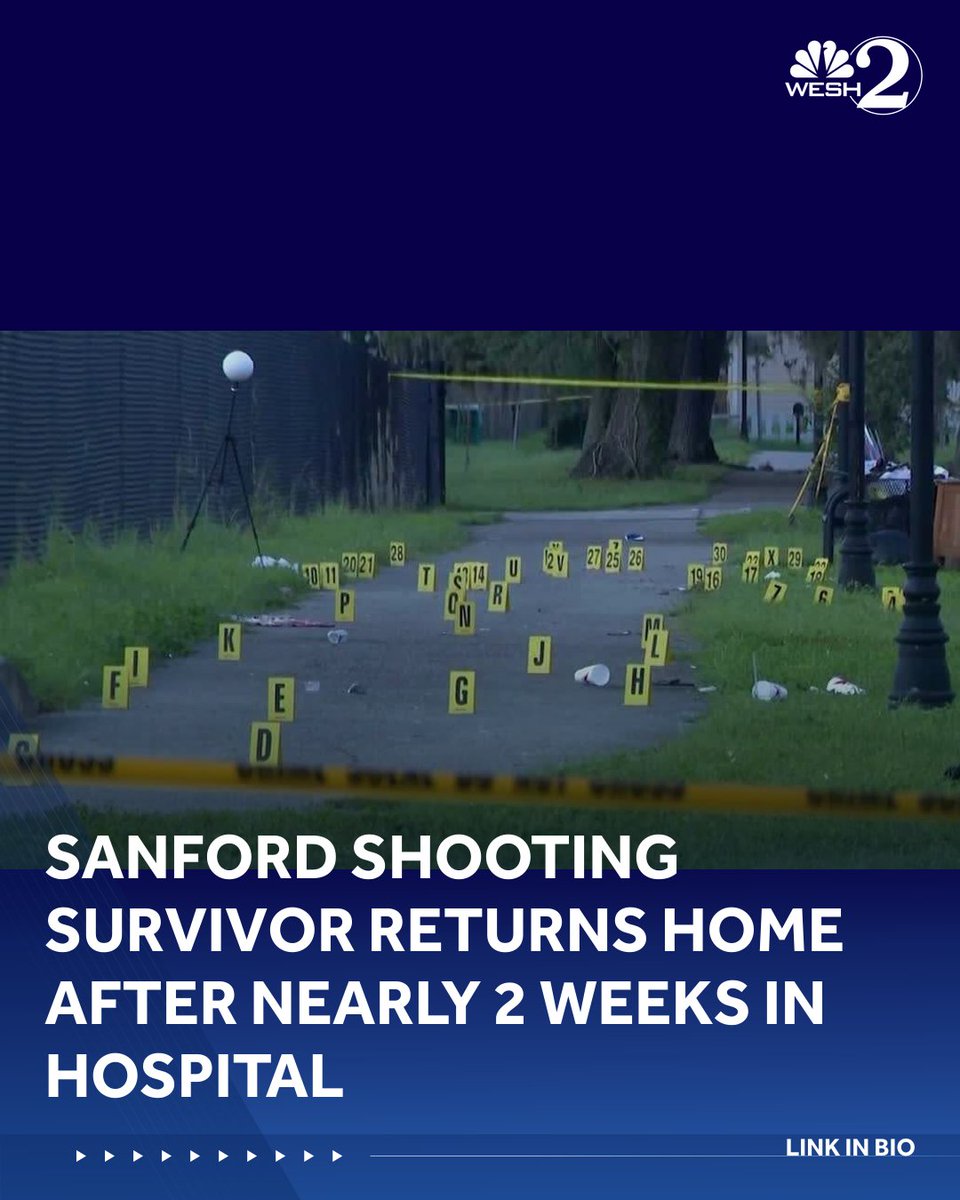 Sanford shooting survivor returns home after nearly 2 weeks in hospital