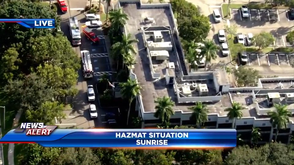 Suspicious package causes hazardous materials incident at Sunrise office of US Representative Wasserman Schultz
